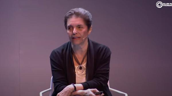 person talking on stage