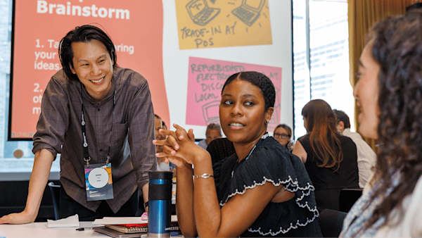 People working together to solve a problem