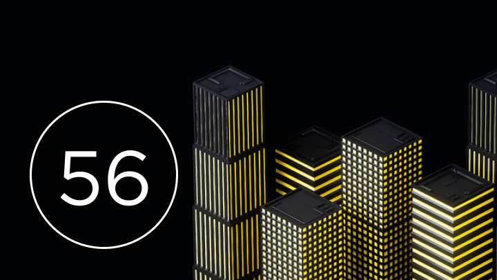 Black background with abstract blocks