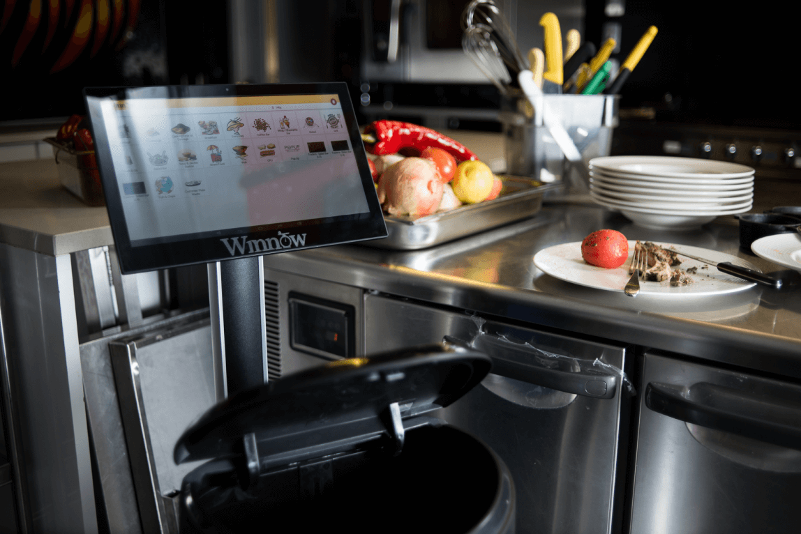 Chefs kitchen with tablet device