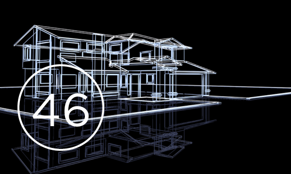 asbtract image of building with number 46