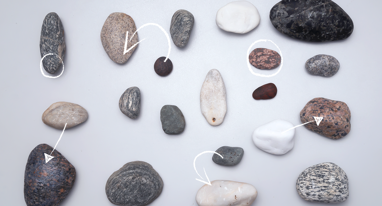 Pure was designed to be both simple and neutral. We took our inspiration from the shape of a stone.