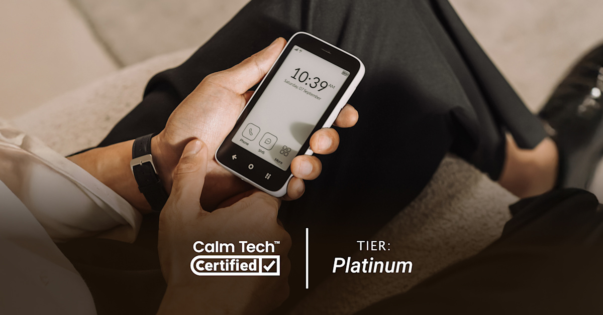 Mudta Mudita Kompakt is Platinum Tier Calm Tech Certified™ | Mudita
