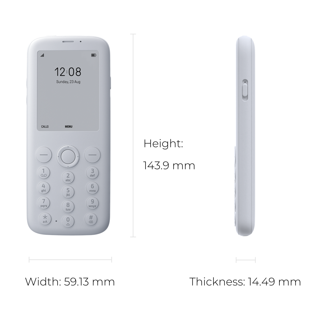 Wysokość: 143.9mm
Szerokość: 59.13mm
Grubość: 14.49mm