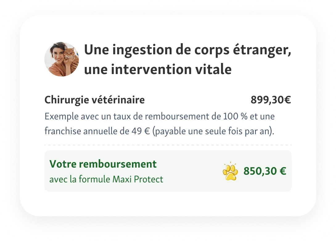 Une ingestion de corps étranger