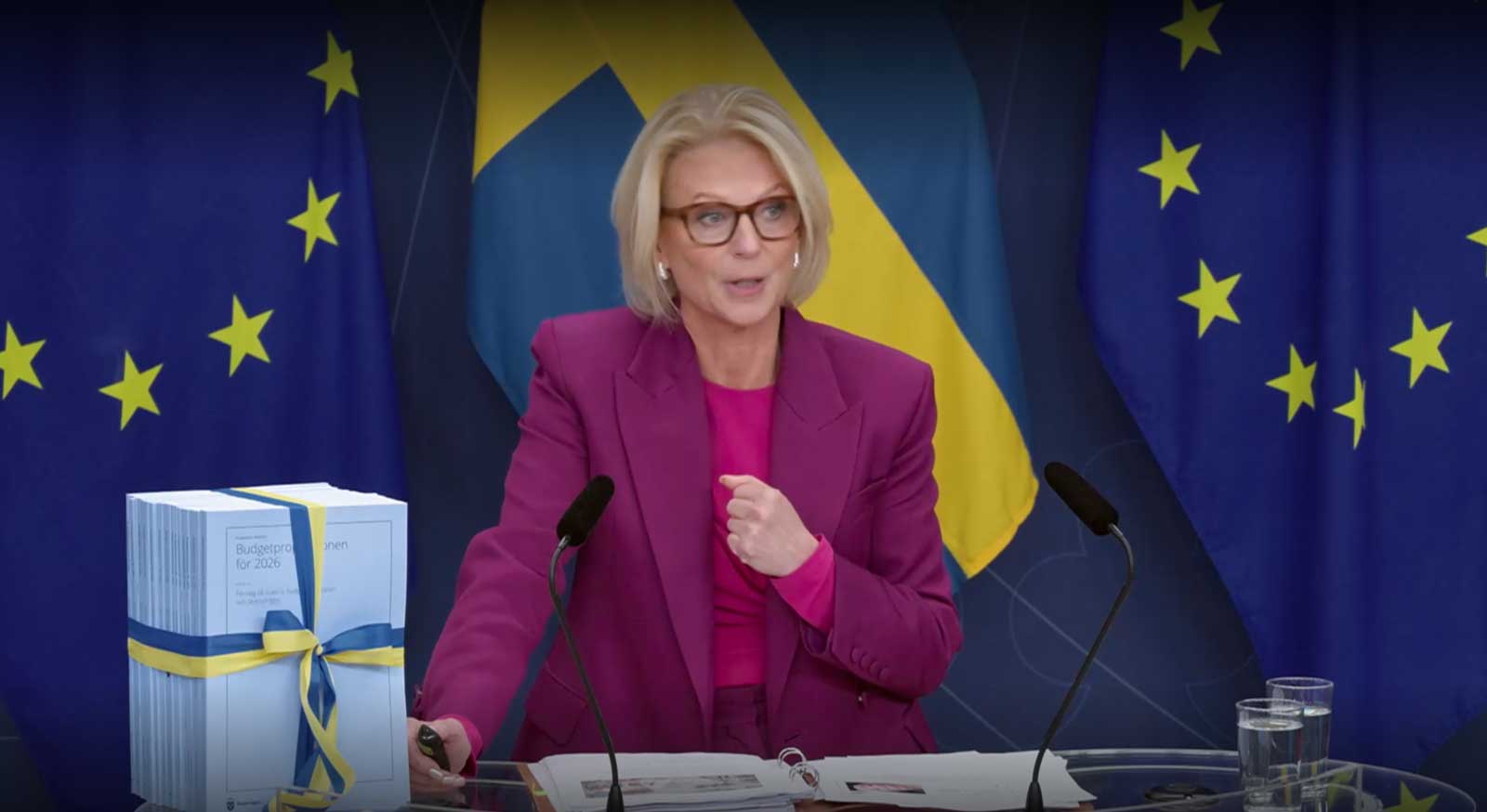 finansminister elisabeth svantesson webbsandning 250922 