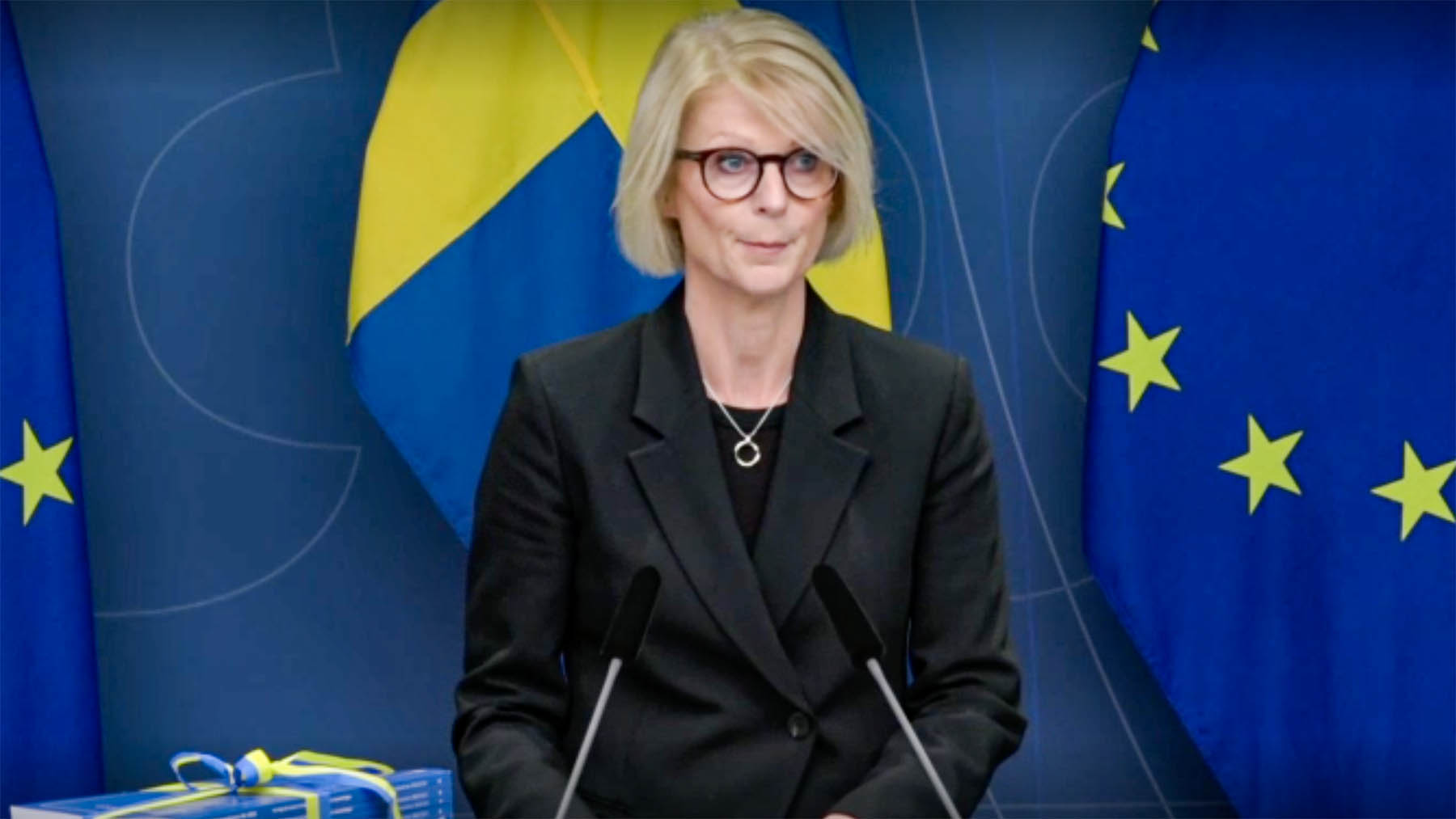 Finansminister Elisabeth Svantesson skattesänkning 2025