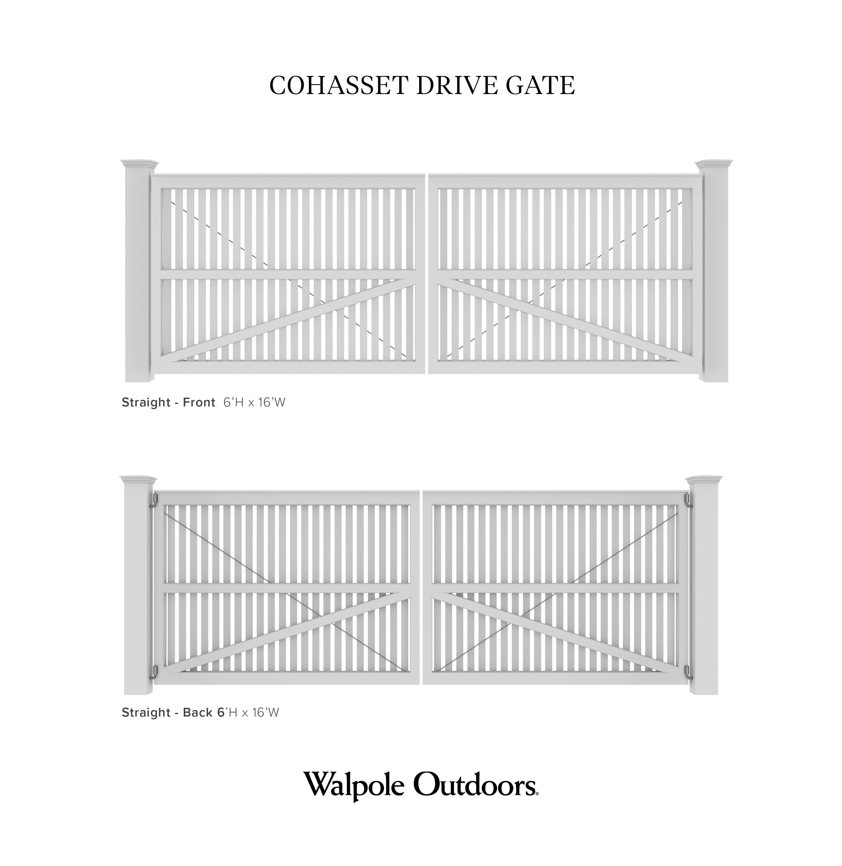 Cohasset Drive Gate | Walpole Outdoors