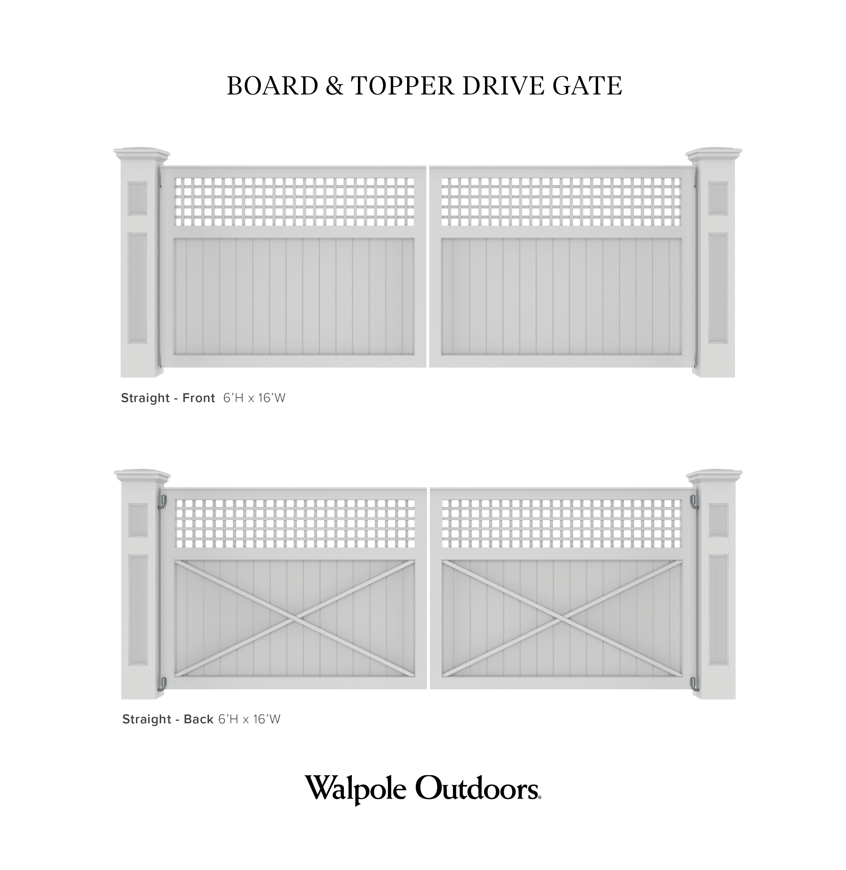 Classic Chippendale Gate Design for Driveway Entrances | Walpole