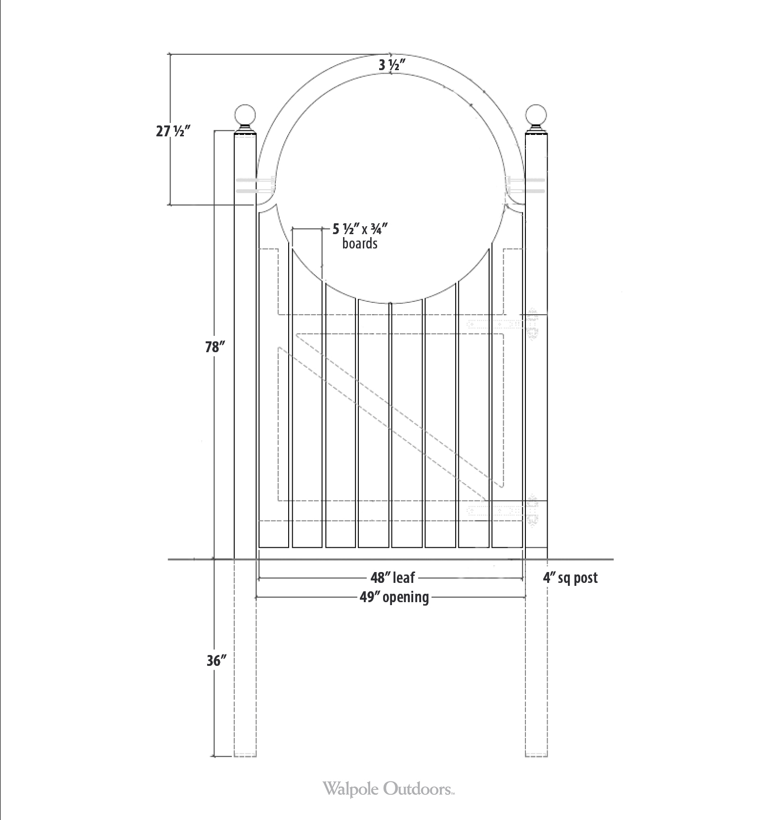 Basking Ridge Gate | Walpole Outdoors