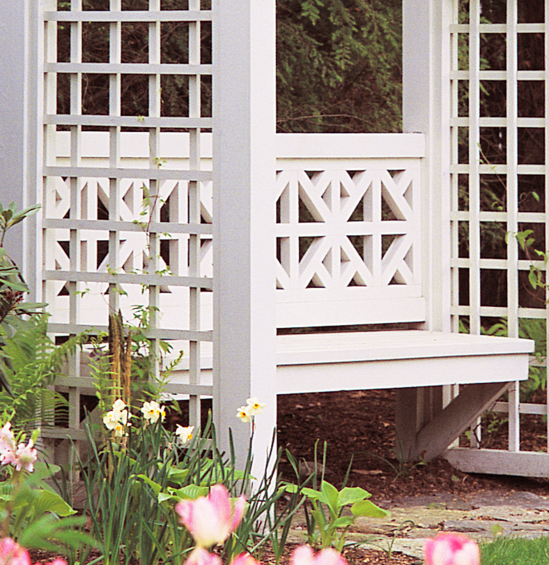 Chippendale Back Bench for Arbor | Walpole Outdoors