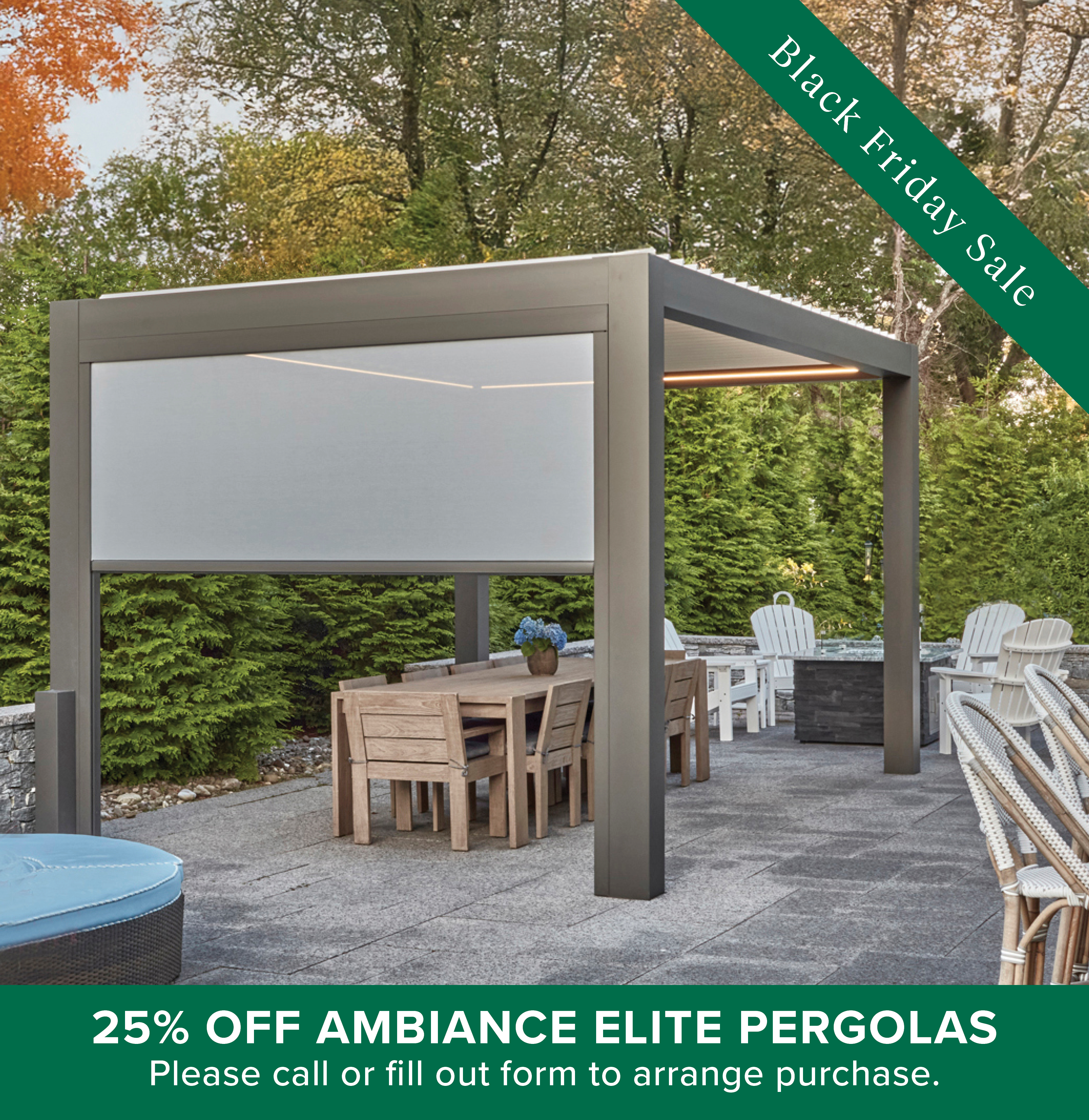Ambiance Louvered Room - Elite Pergola | Walpole Outdoors