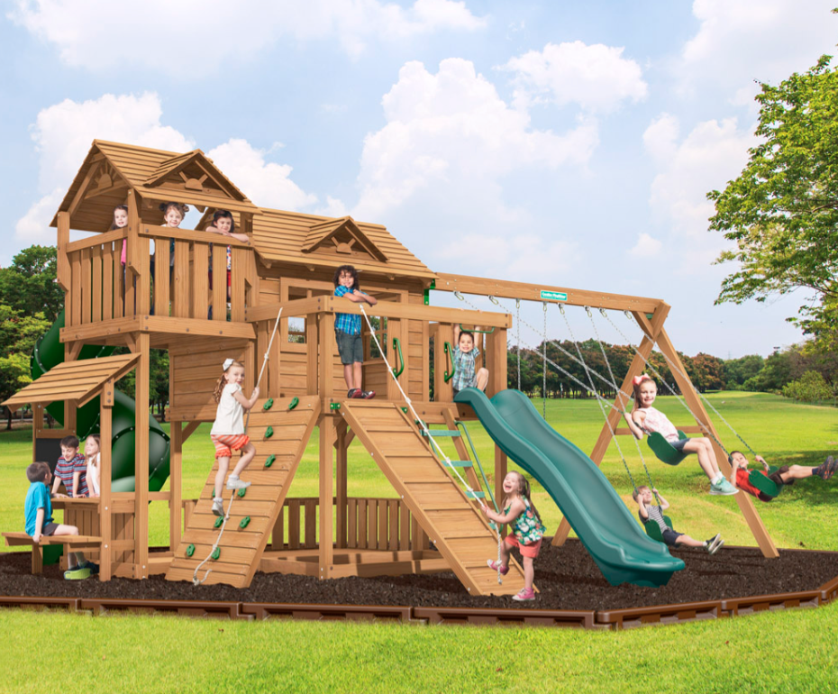 Creative Playthings Swingset Yorktown Premium Pack 8 Walpole Outdoors