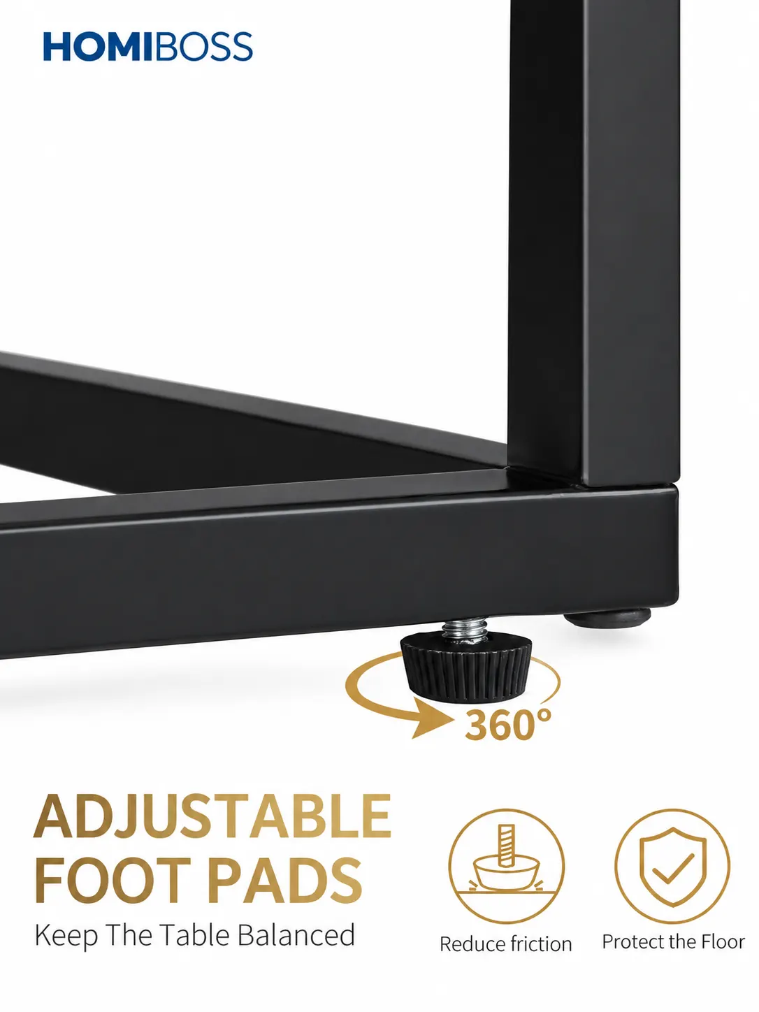 Homiboss ET-01 Strong Metal Frame Bedside & Side Table thumbnail 5
