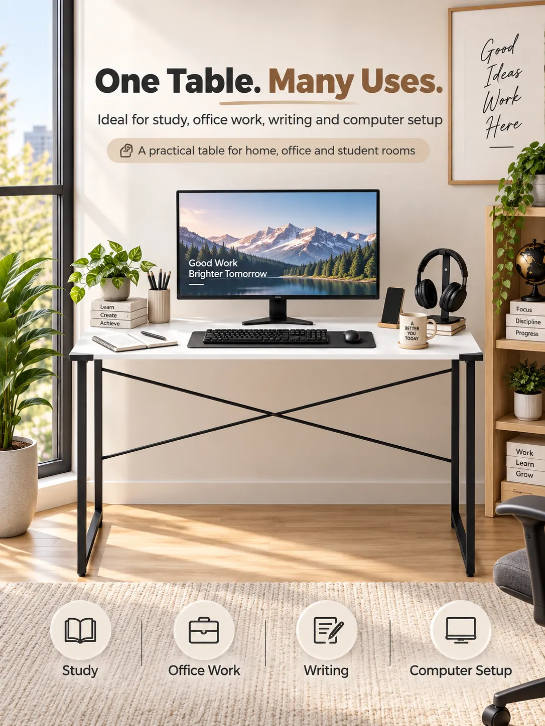 Homiboss MST Computer & Study Table for Home & Office thumbnail 3