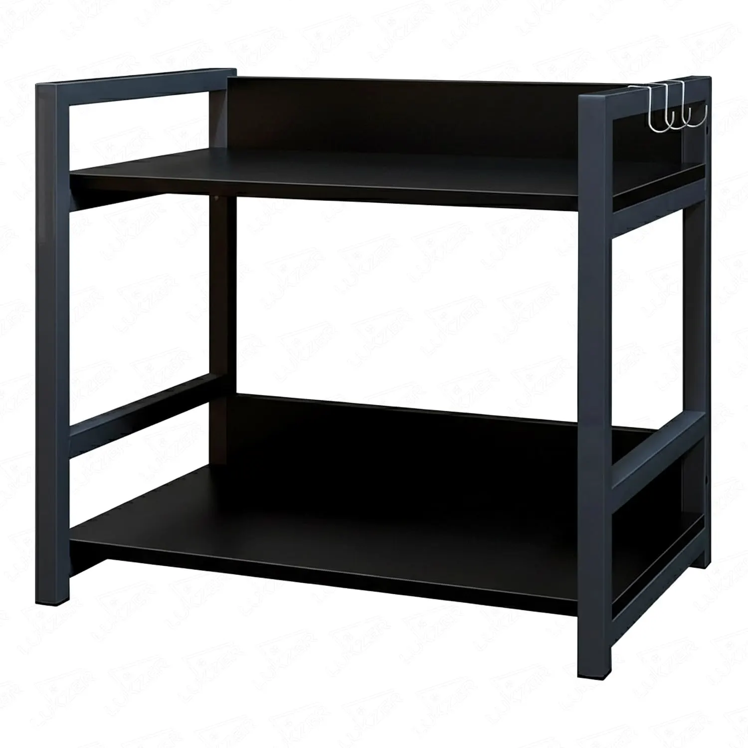 Homiboss 2-Layer Multipurpose Metal & Wood Kitchen Storage Rack thumbnail 5