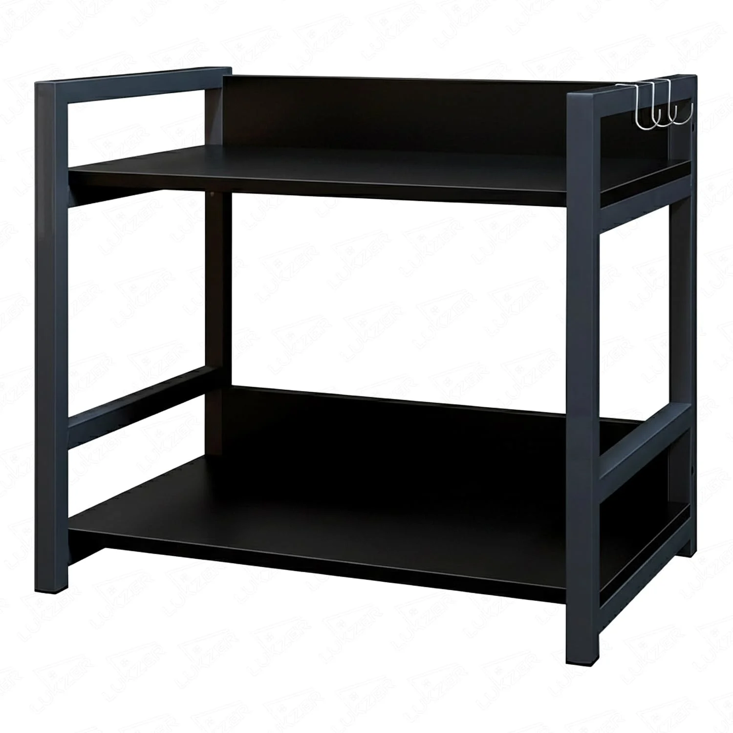 Homiboss 2-Layer Multipurpose Metal & Wood Kitchen Storage Rack