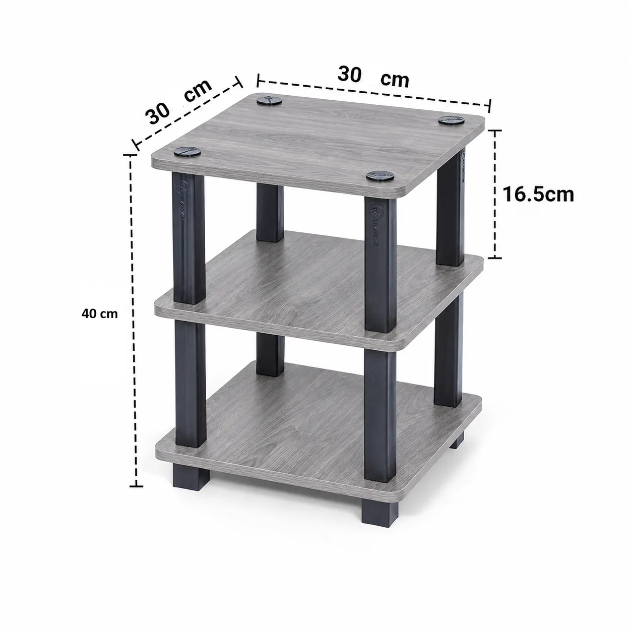 Homiboss Turn-N-Tube Countertop Wooden Spice & Kitchen Organizer Rack thumbnail 4