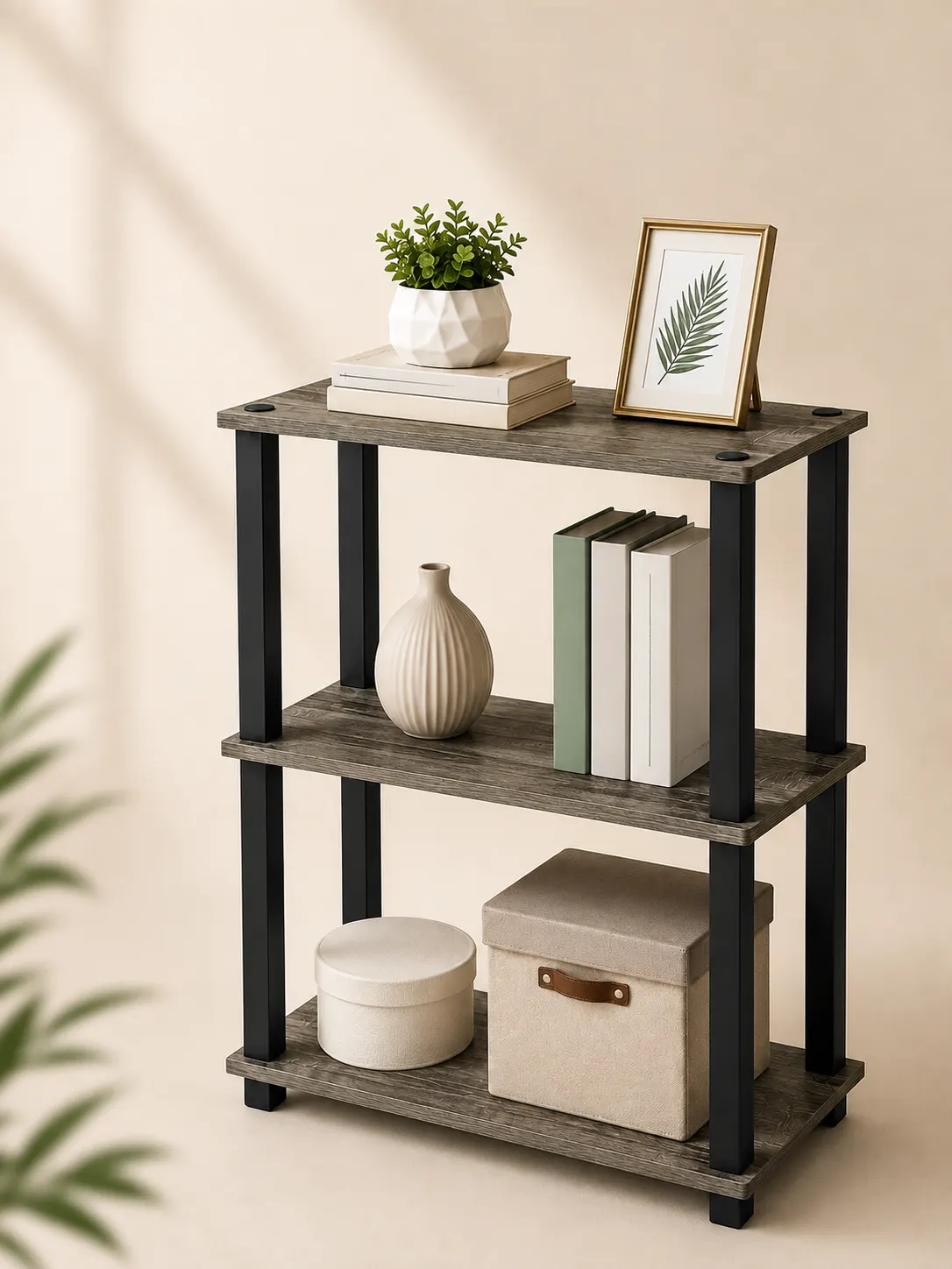 Homiboss Turn-N-Tube Multipurpose Tiered Storage & Display Rack thumbnail 3