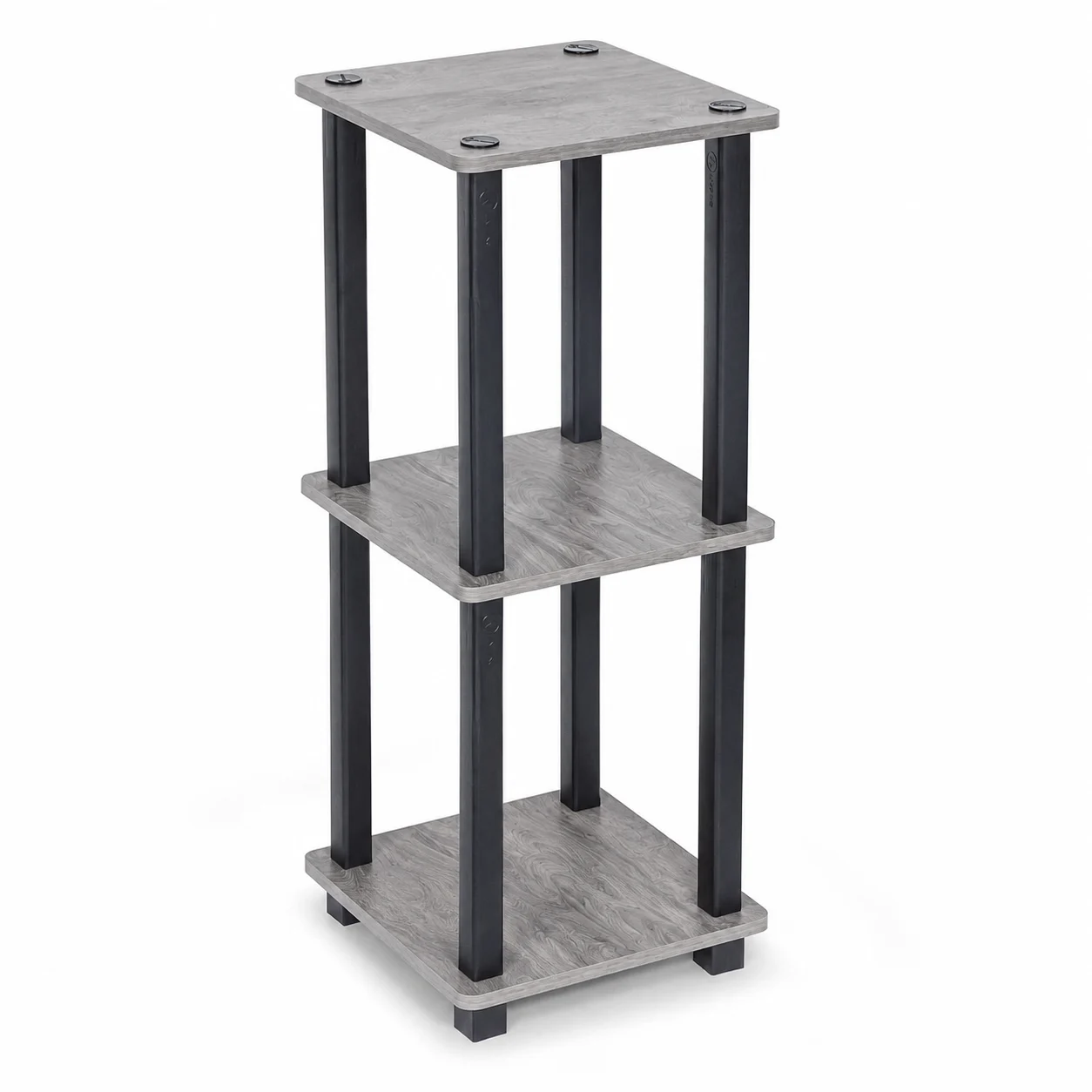 Homiboss Turn-N-Tube Compact Tiered Wooden Bedside & Corner Table - view 1
