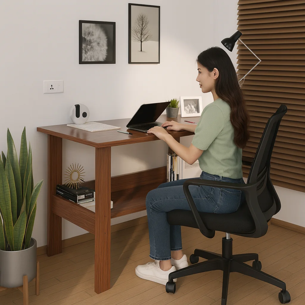 Homiboss Ertiga Engineered Wood Study & Computer Desk - view 1