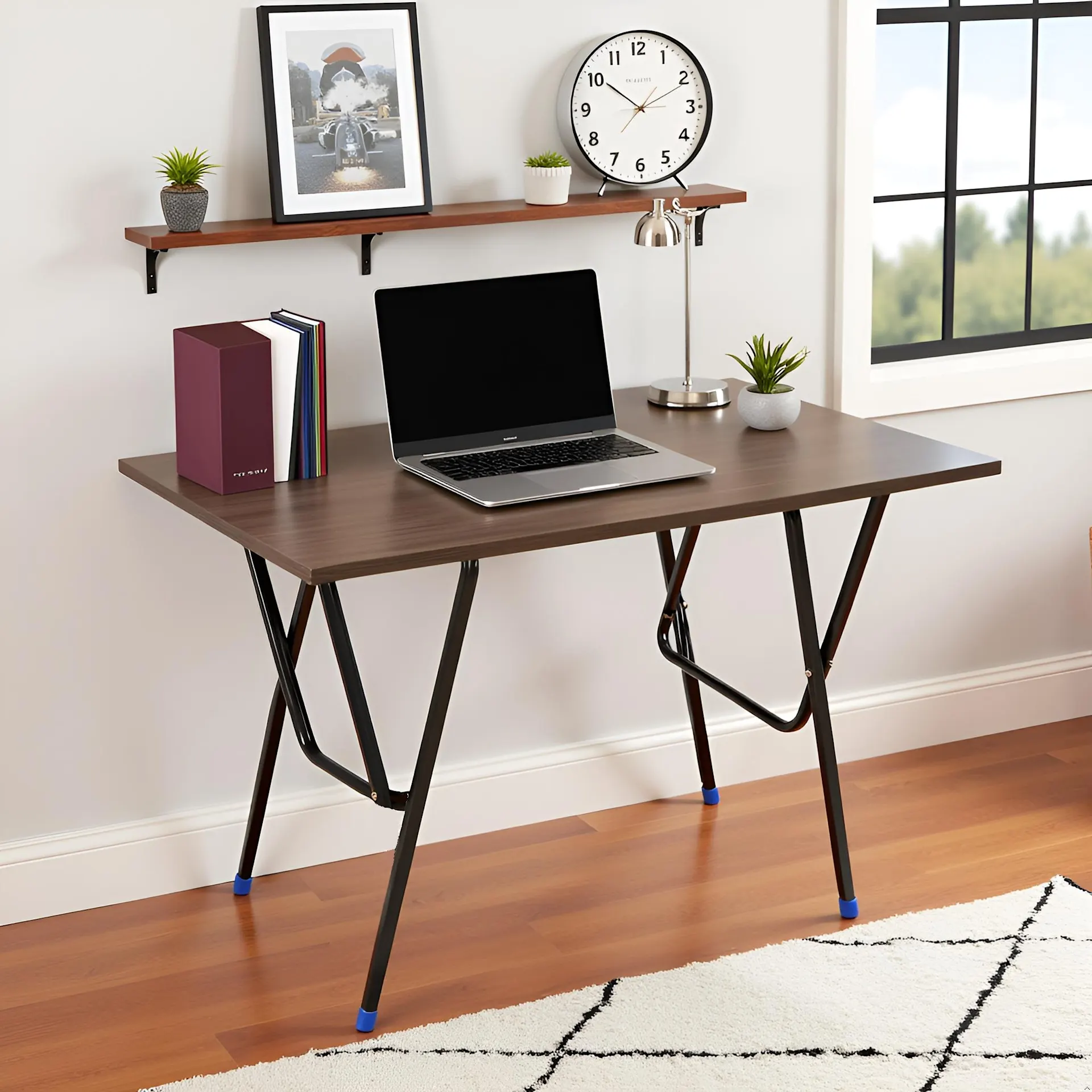 Homiboss Foldable Computer & Study Table for Home & Office thumbnail 2