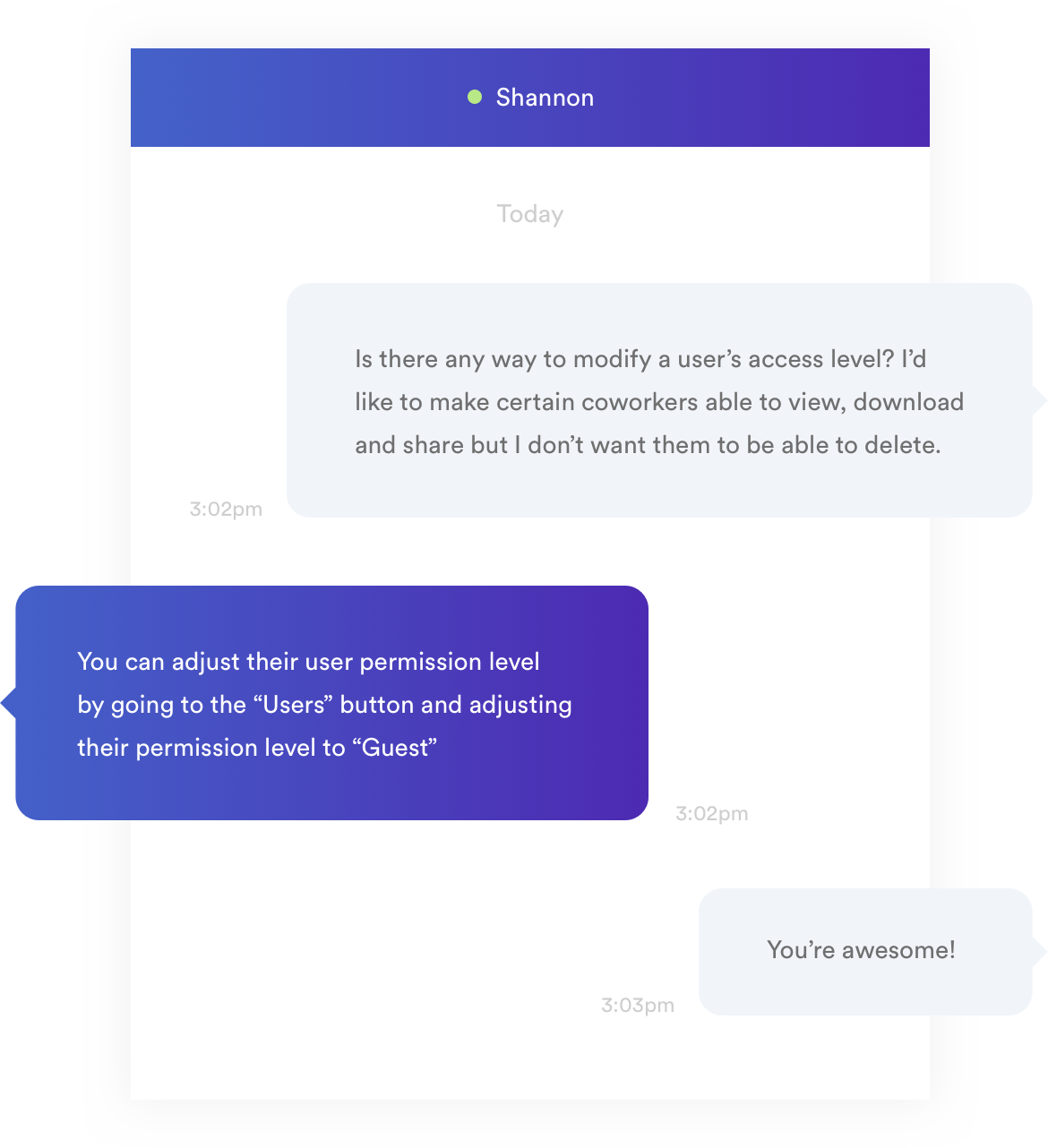 Award-winning customer service team