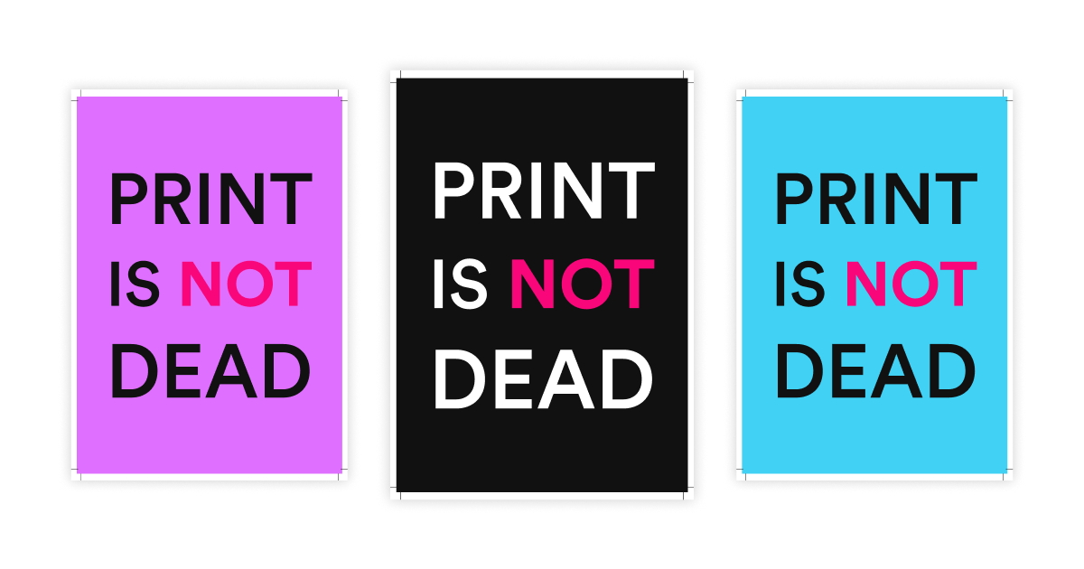 Print is not dead posters