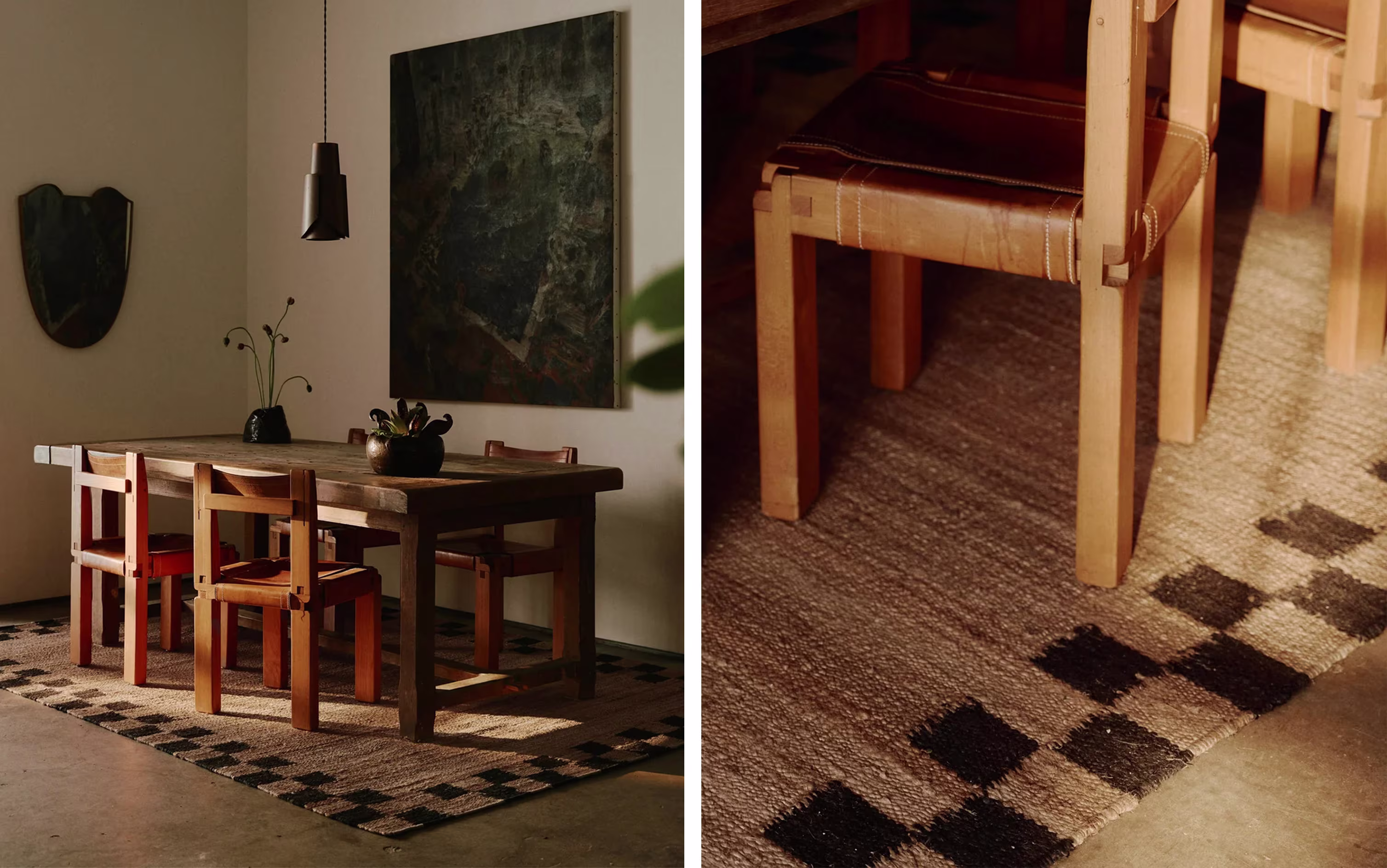Nordic Knots Jute Border Black