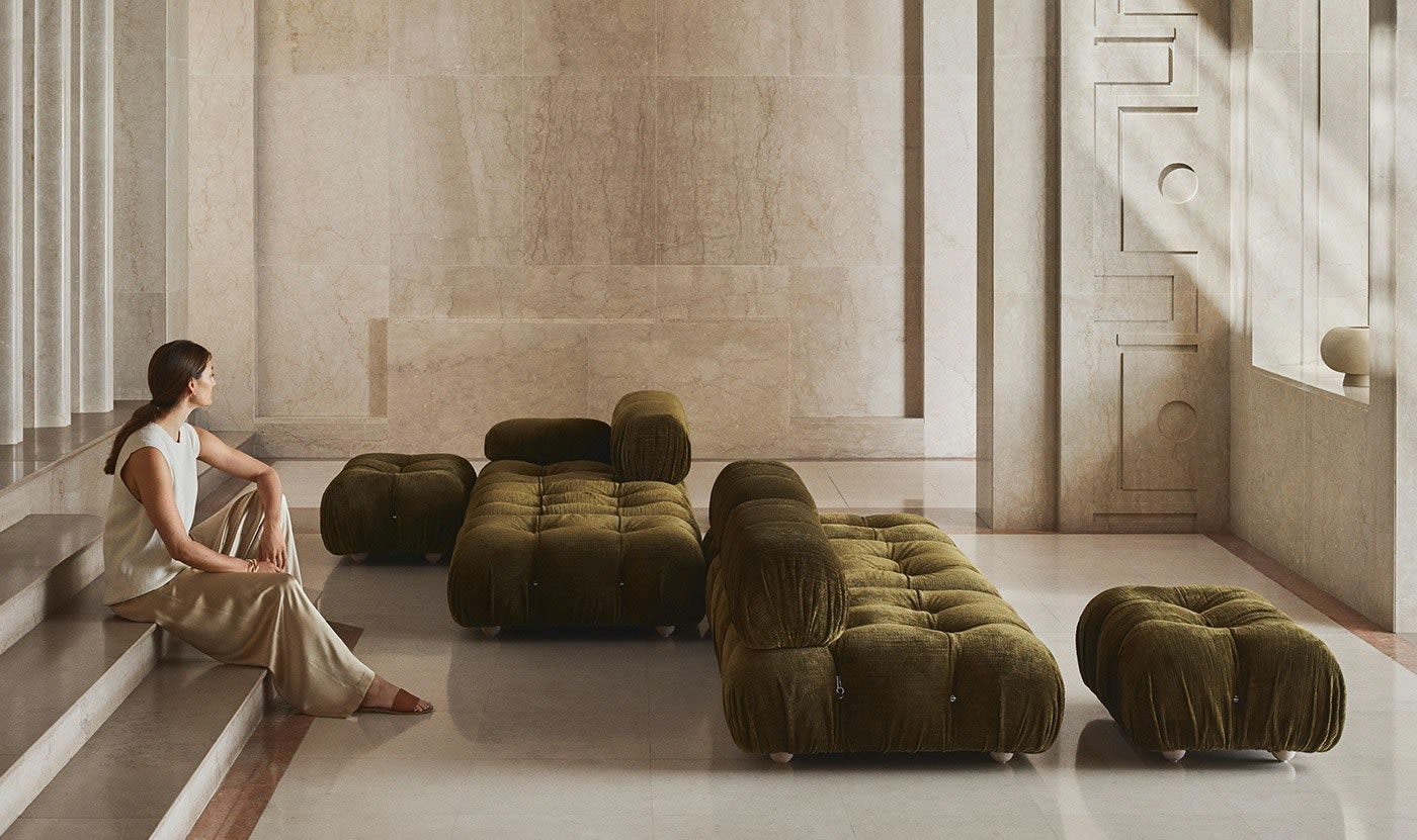 Nu nylanseras Mario Bellinis ikoniska soffa Camaleonda i Sverige