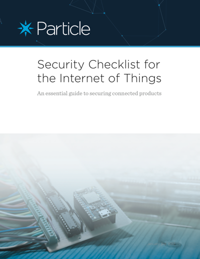 Security Checklist For The Internet of Things