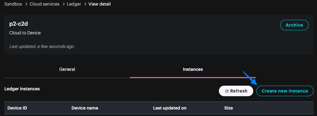 new-ledger-instance