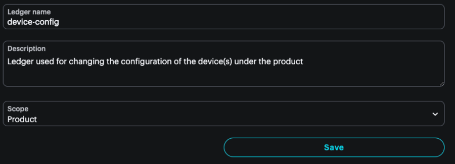 Create a Cloud to Device Ledger