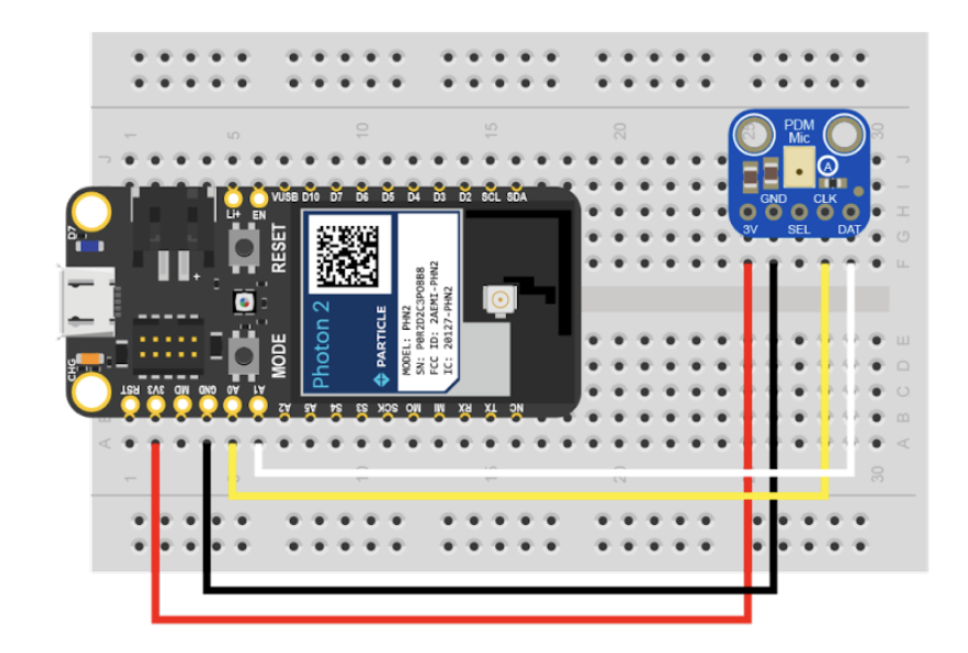 Position your Photon 2 and Digital Microphone