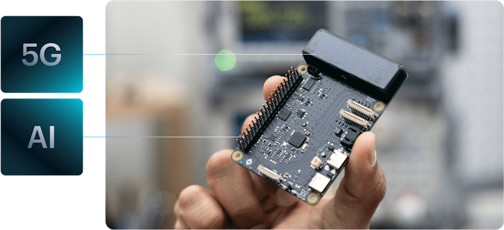 Tachyon is the worlds first SBC to combine 5G connectivity and AI acceleration in a credit card-sized device