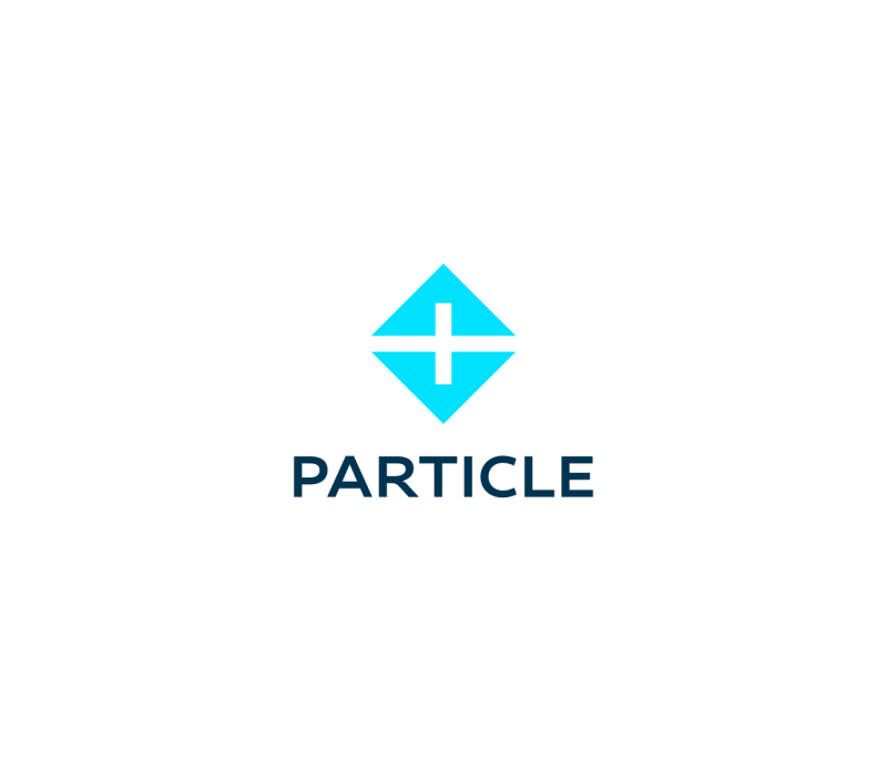 Particle Logo Stacked Light Background