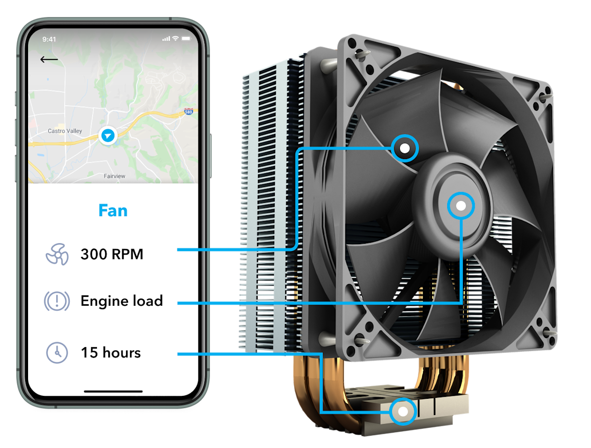 A secure cellular connected fan