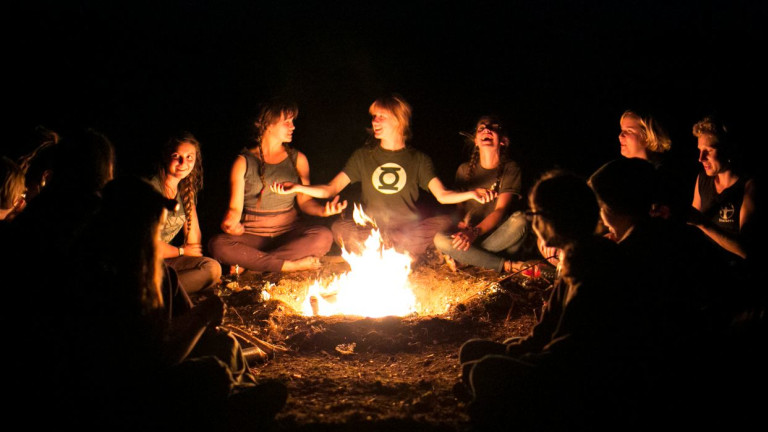 Overnight Camp Campfire