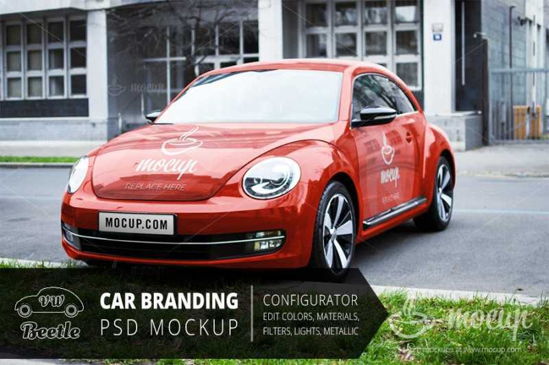 Download Car Branding Mockup Beetle A Mocup Psd Mockups And Stock Photos PSD Mockup Templates