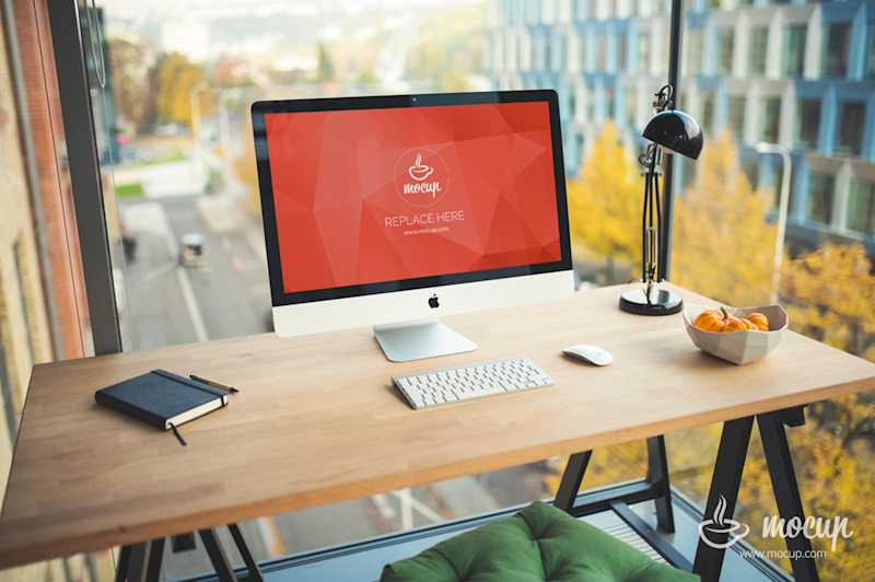 Download Free PSD Mockup iMac Business office - Mocup | PSD Mockups and Stock Photos