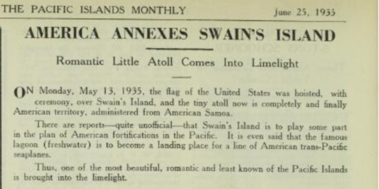 Source (1931). Pacific islands monthly : PIM Retrieved October 25, 2022, from http://nla.gov.au/nla.obj-311645257