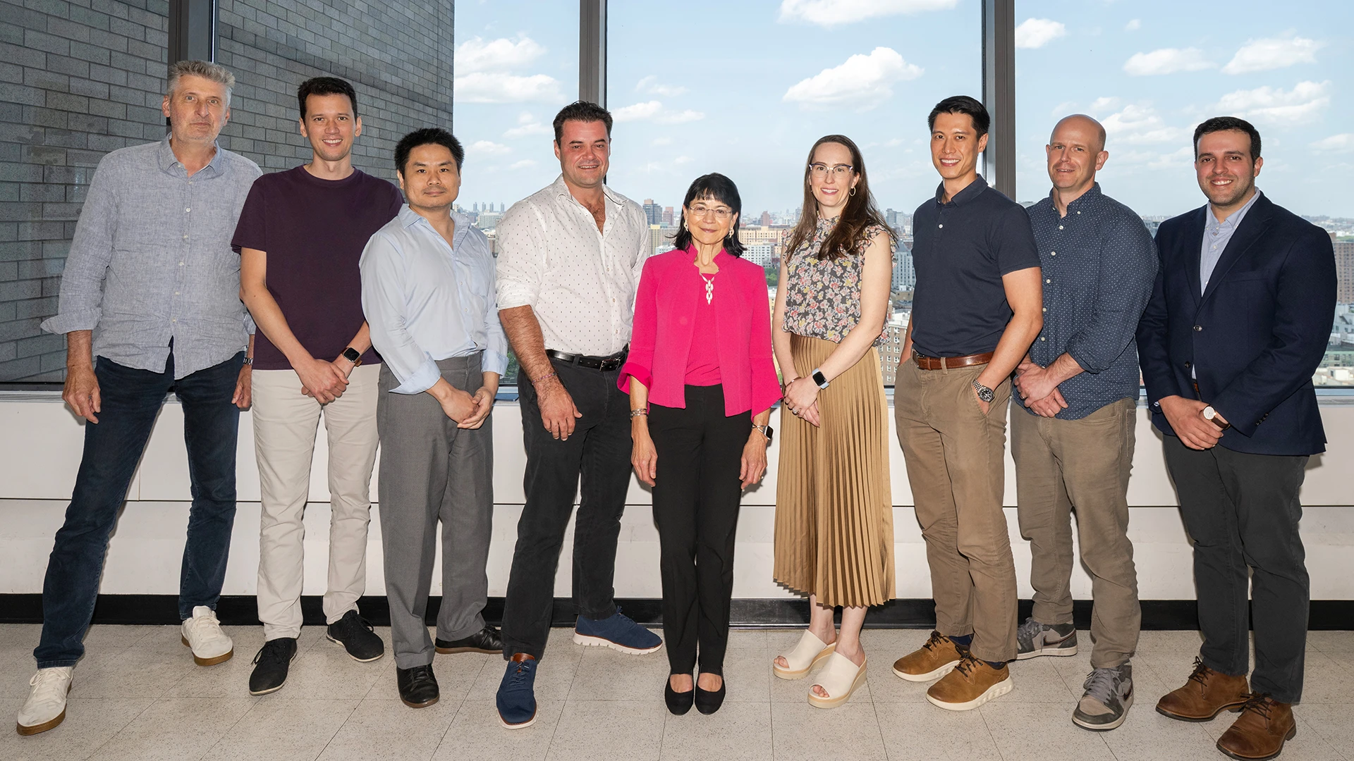 Sarah E. Millar, PhD, center, with recruited investigator-track scientists who are among those helping to expand Mount Sinai's research capabilities in diverse areas of stem cell biology and regenerative medicine.