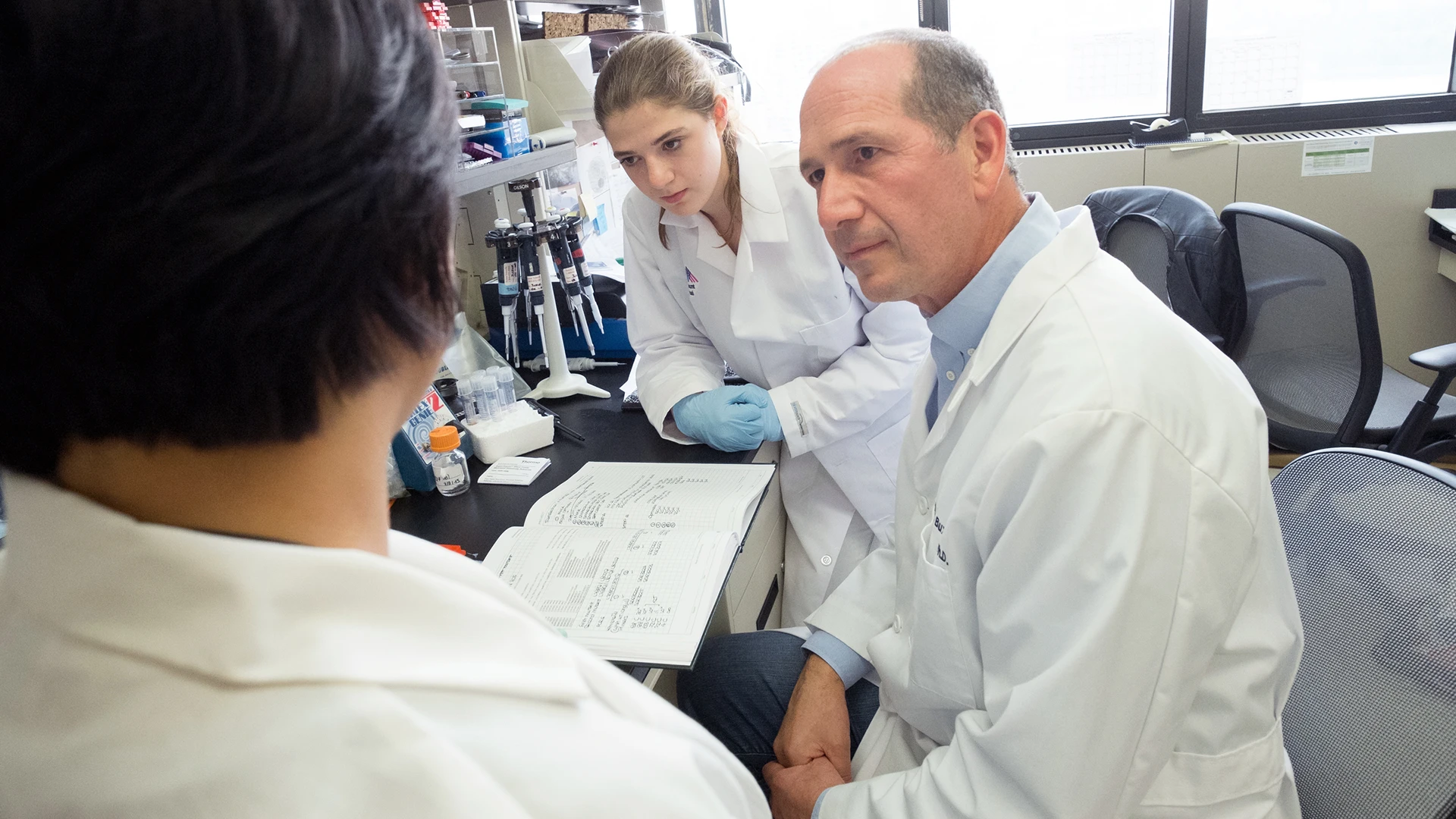 Joseph D. Buxbaum, PhD (right), oversees the Seaver Autism Center for Research and Treatment, which studies the disorder with a focus on genetics.