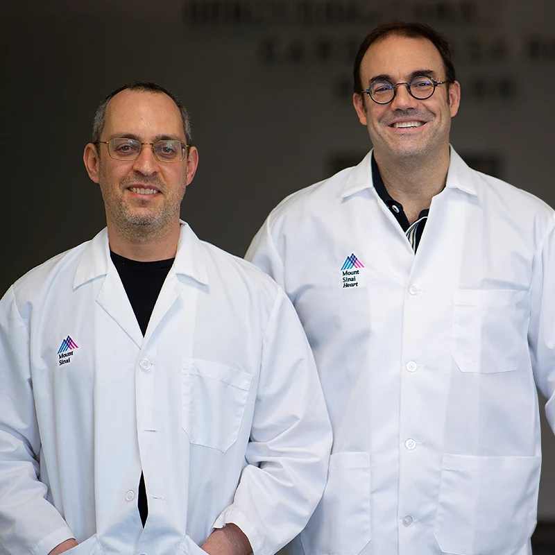 Kevin Costa, PhD, right, and David Sachs, PhD