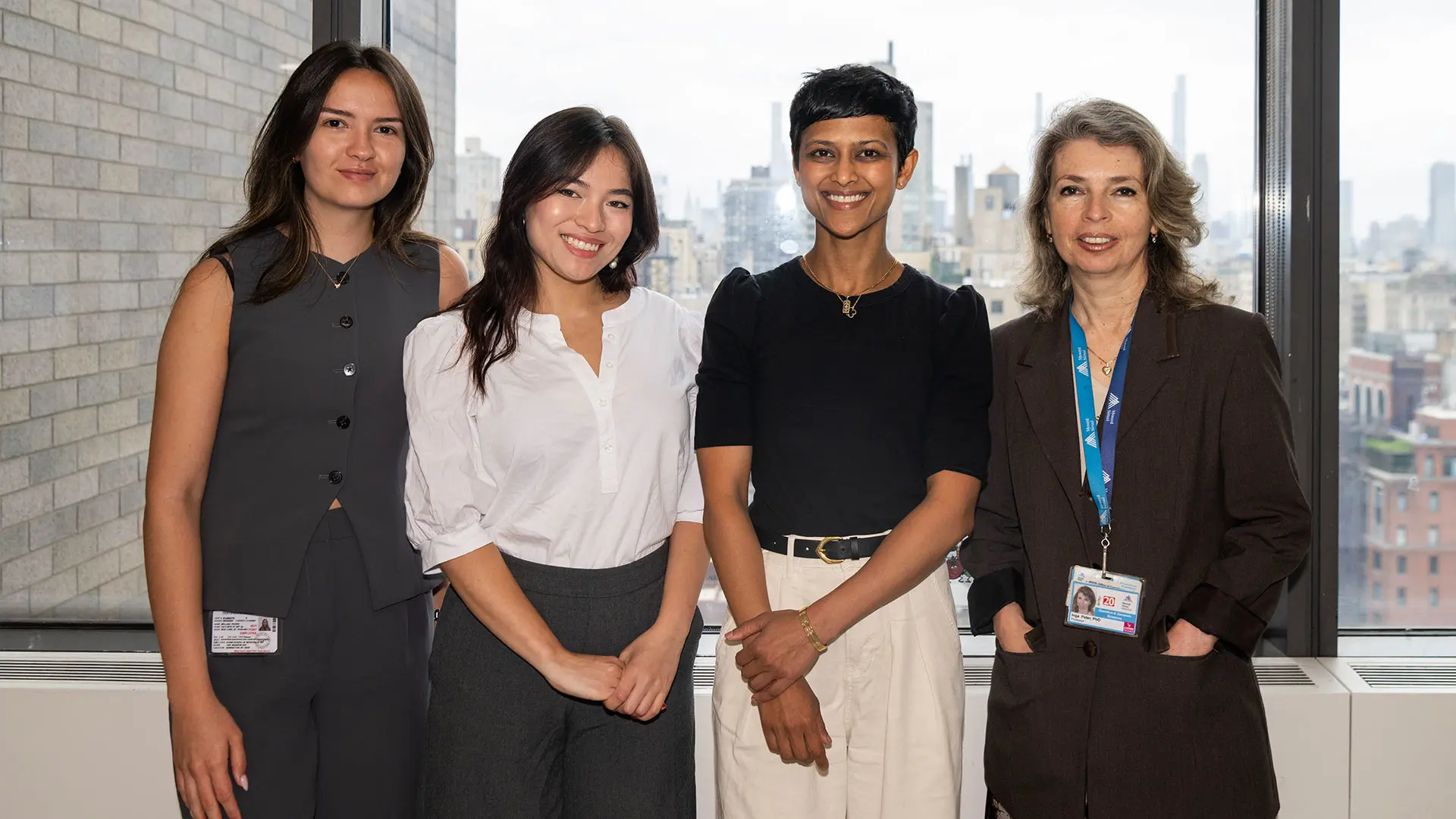 From left: Mellissa Picker, project manager; Isabella Nguyen, clinical research coordinator; Dr. Agrawal; and Dr. Peter