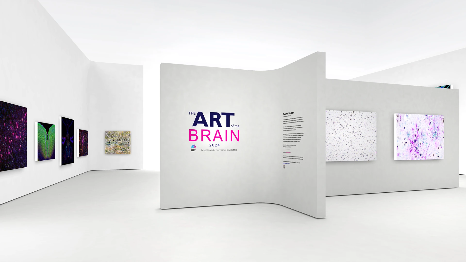 The Art of the Brain is a virtual museum-like exhibit. 