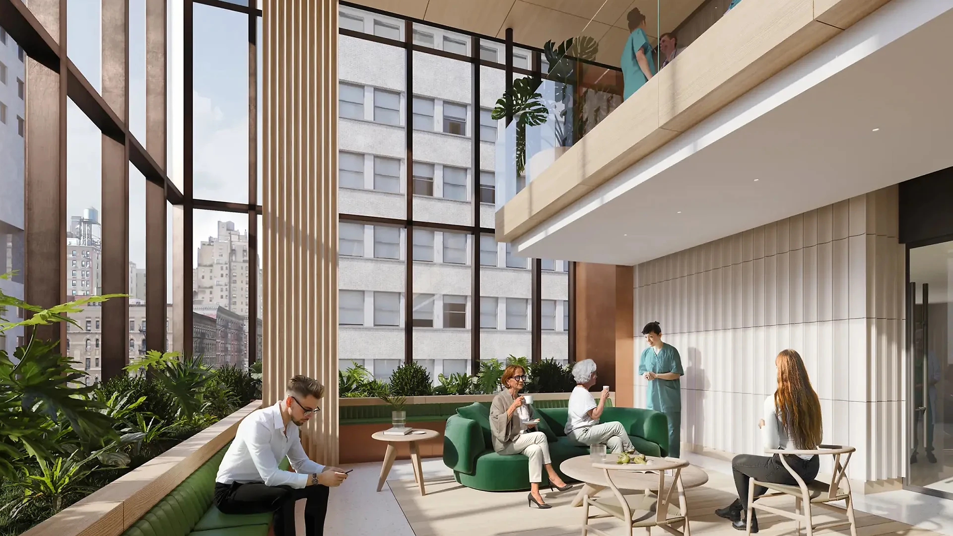 Renderings of the Tisch Cancer Hospital