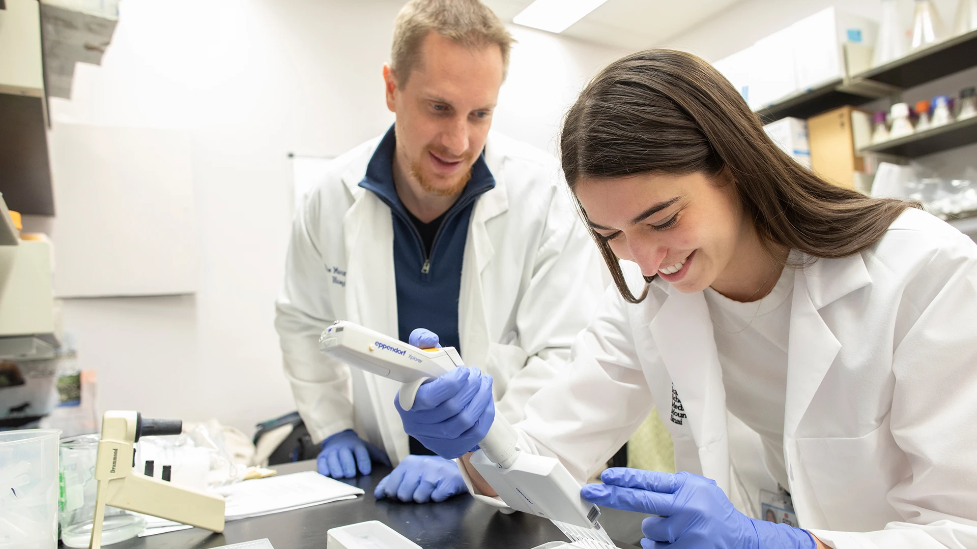 Daniel Wacker, PhD, with Alexandra (Ally) Parpounas, MSBS