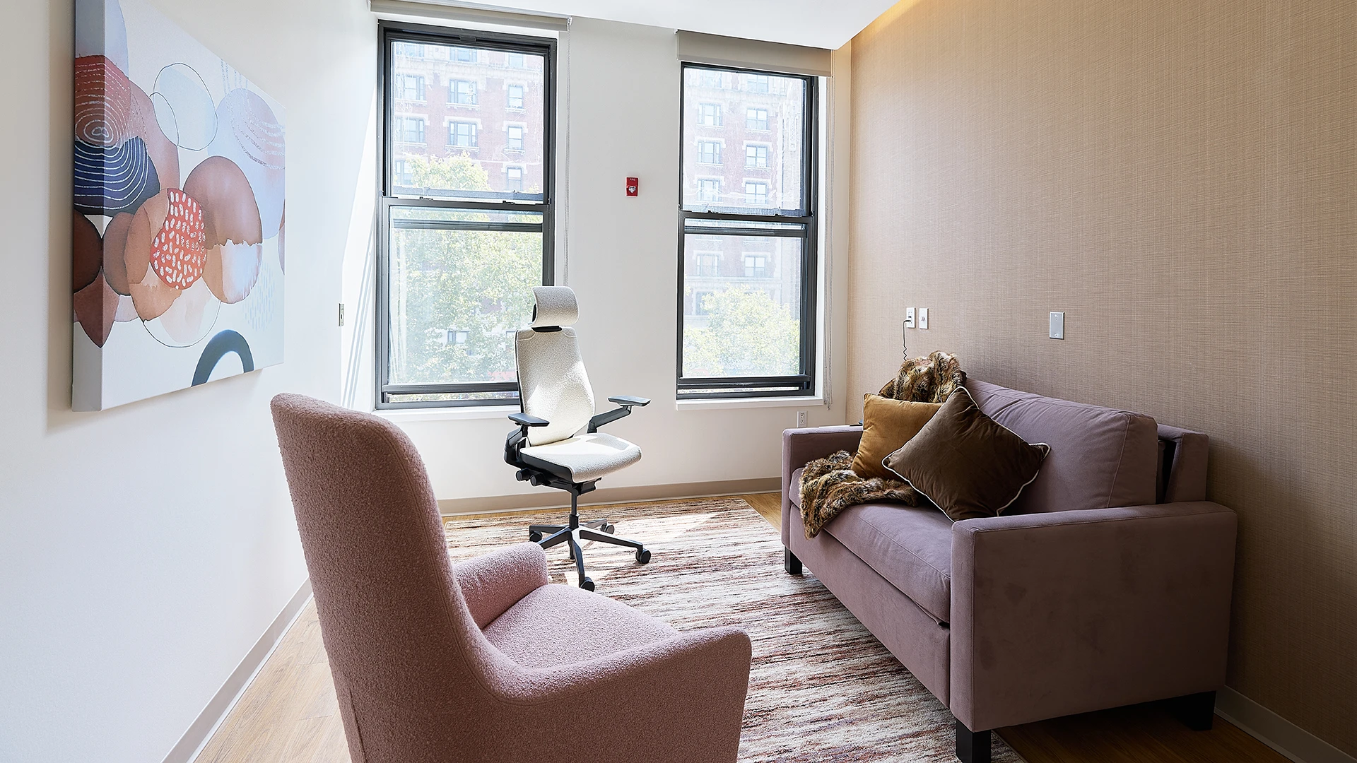 With researchers exploring solo and group settings for psychedelics-assisted therapy, the Center has various rooms configured to accommodate different modalities.