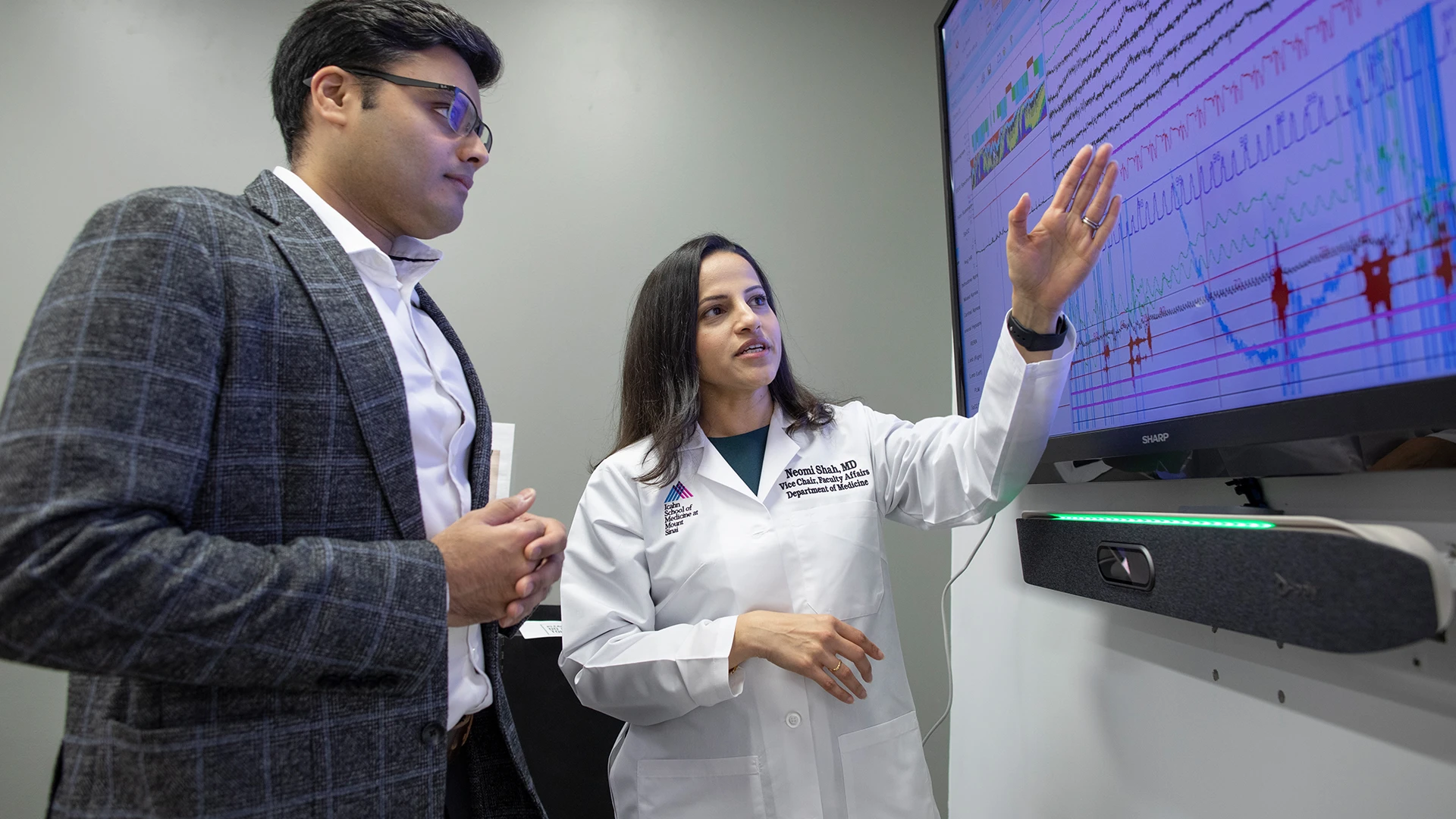 Ankit Parekh, PhD, and Neomi Shah, MD, MPH, are using artificial intelligence to make sense of the torrents of data generated by sleep laboratory studies and wearable devices.